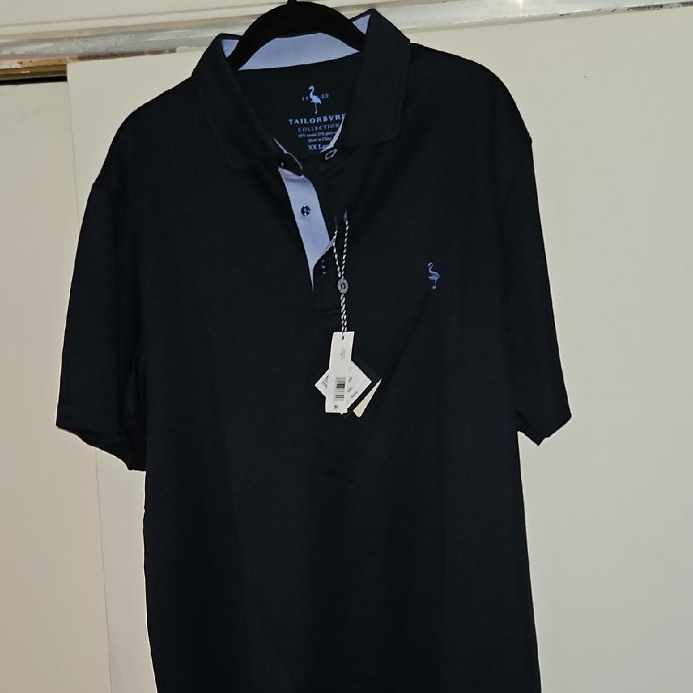 Tailorbyrd Deep Navy Blue Polo Shirt with Premium Fabric
